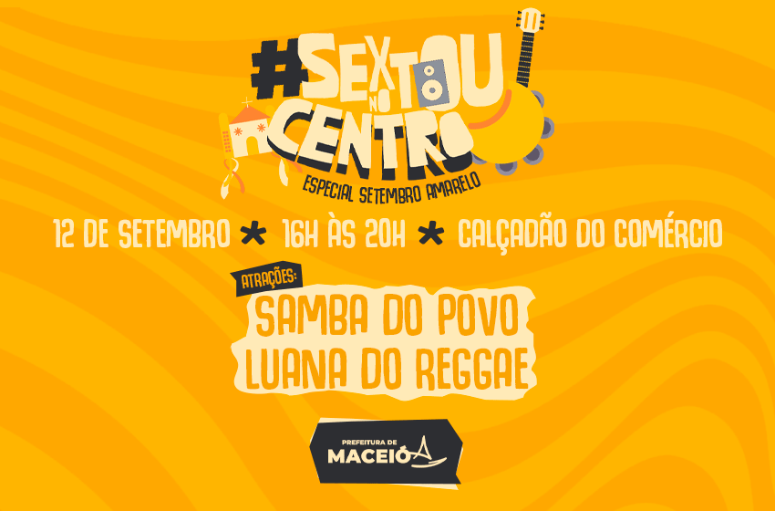 Sextou no Centro leva música e ações de saúde ao Calçadão do Comércio